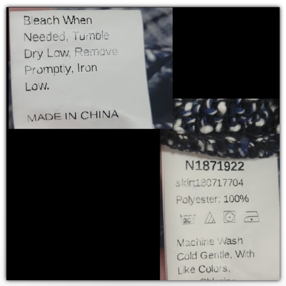 Shein tweed style with fringe on bottom size medium - Picture 3 of 6